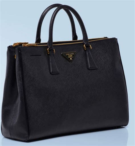 prada tote black leather|prada saffiano cuir leather tote.